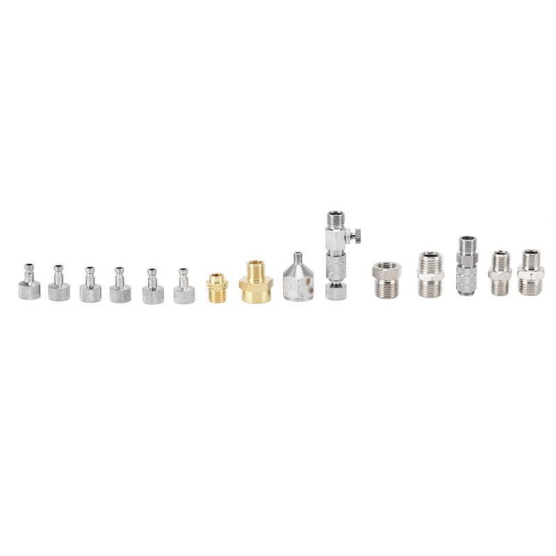 15PCS Airbrush Adapter Set Stainless Steel Airbrush Quick Release Disconnect