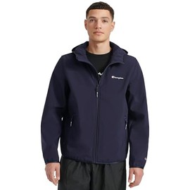 Champion Men's Lightweight Active Soft Shell Jacket with Hood, Peacoat
