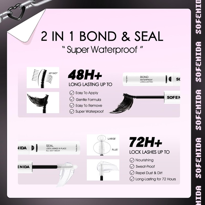 SOFENIDA Lash Clusters Kit 80D Lash Clusters Kit 10-18mm Volume