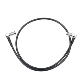 Superbat Belden 1855A SDI Video Cable for HDTV, Video Assist Micro Studio Camera, DeckLink Quad Capture Card 3G/6G Dual Micro HD-BNC Angle Connector SDI Cable 60 cm