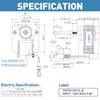 Ceoighe 1 Pcs Replacement Fan Blower Assembly Compatible with Nutone