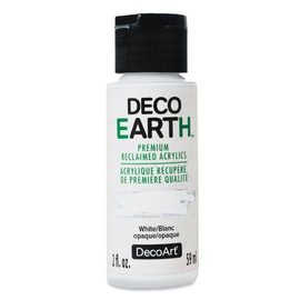 DecoArt DecoEarth Premium Reclaimed Acrylic Paint - White, 2 oz