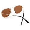 FEISEDY Polarized Sunglasses for Women Men Retro Polygon Square Sun