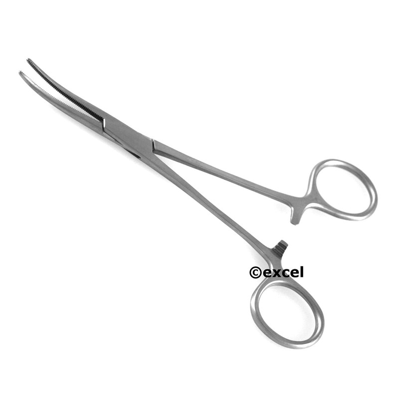 Crile Forceps Curved Serrated Jaws Hemostat Clamps (Available Sizes 5.5"