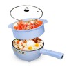 Wilzoe Electric Hot Pot 2.8L,1000W Non-Stick Saute Pan,Rapid Noodles Cooker