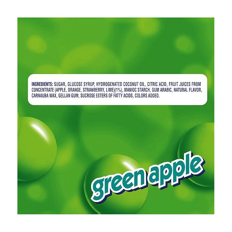 Mentos Chewy Mint Candy Roll, Green Apple, Non Melting, 1.32