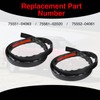 2PCS Roof Drip Molding Right & Left Weatherstrips Compatible with