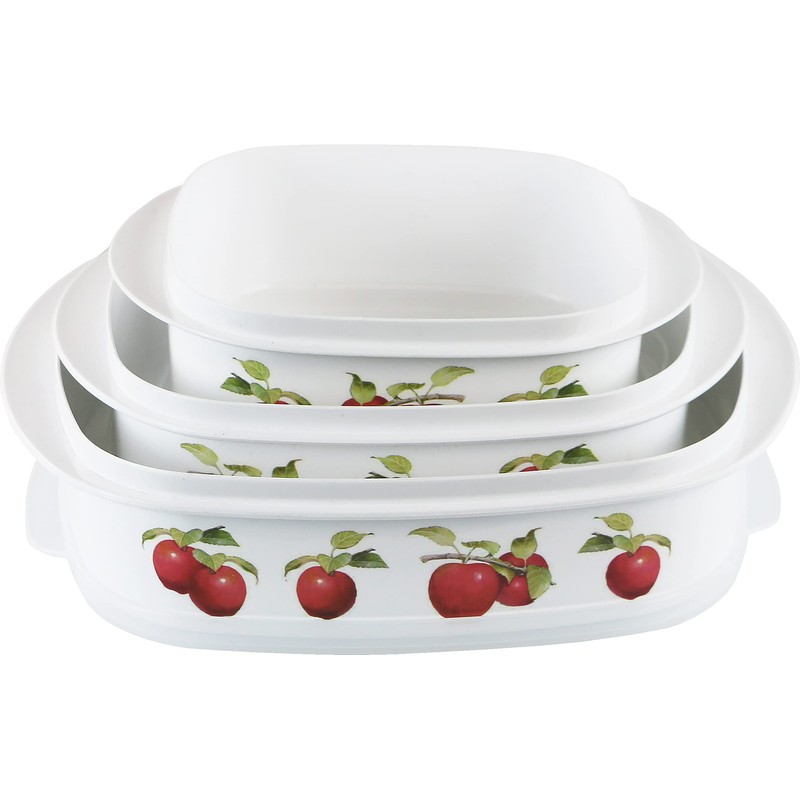 Reston Lloyd Nesting Microwave Containers, Set of 3, Adjustable Steam