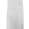 Delsol 8081 WH Lined, Cable Pattern, Knee High Socks, White,