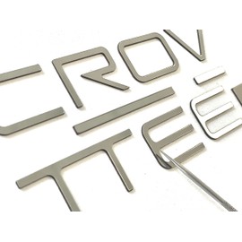 Glossy Black Front & Rear Bumper ABS Plastic Letters Compatible with Cor_Vette C4 1991-1996 ABS Plastic Inserts Not Decals