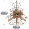 com-four® Decorative Christmas Tree - Glittering Christmas Fir for Hanging