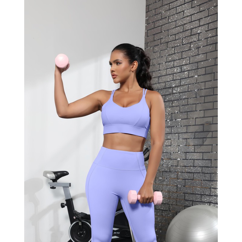 Grace Form Sports Bra for Women Strappy Medium Support Push