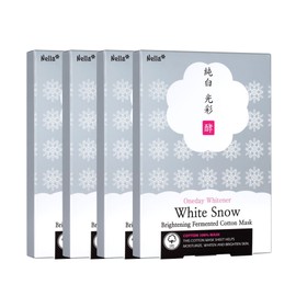 White Eye Glow Whitening Whitening Tone Up Cotton Mask Pack / 하얀눈 광채 미백 화이트닝 톤업 순면 마스크팩