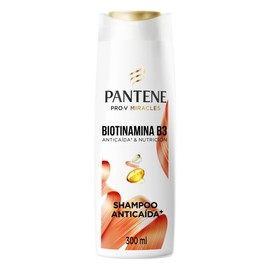 Pantene Shampoo, Anticaída+ para Cabello Débil con Caída+ Pantene Biotinamina B3 Pro-v Miracles con Vitamina B3 y Biotina 300 ml