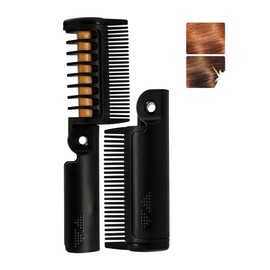Dlzzrs Color Hair Dyeing Comb, Temporary Hair Dye Built-In Comb Easy to Color & Wash, Temporary Hair Color Chalk Hair Dye Stick, Professional Dye Comb for Girls & Kids Party, #08 Brown