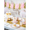 Creative Converting PC346289 Pink and Gold Plastic-Lined Paper Tablecover-1 Pc