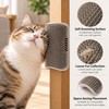 Wall Corner Cat Grooming Brush for Self-Grooming – Curved Massage