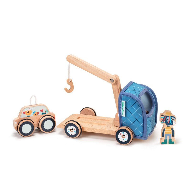 Lilliputiens Ignace Tow Truck Toy