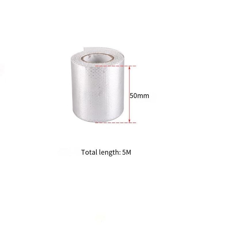 High temperature resistant aluminum foil tape, tin foil (Silver, 5m*5cm)