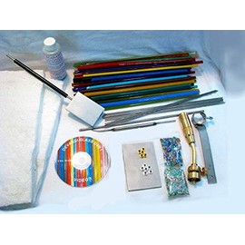 Devardi Glass Lampworking, Blowing, Beadmaking COE 104 Beginner Starter Kit - Intermediate