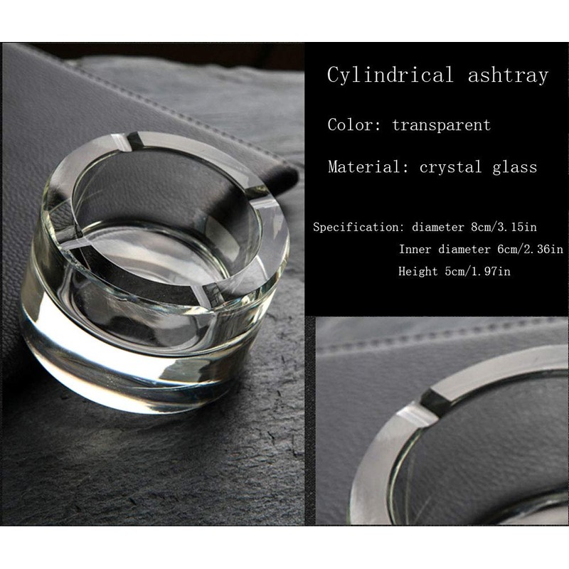Lxuwbd-Crystal glass ashtray (1)
