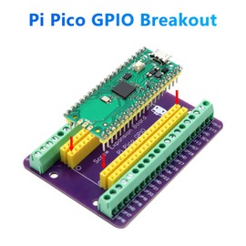 APKLVSR Breakout Board for RPI PICO Expansion Board, Flexible PCB Shield Board, Breakout Board, GPIO Sensor, Terminal Block Shield with Pin Header