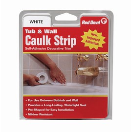 Red Devil 0151 (Wide) 1-5/8 in. x 11 ft. Tub & Wall Caulk Strip, 1-5/8" x 11', White