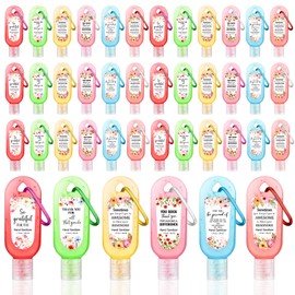 Sacubee 24 Packs Hand Sanitizers Keychains Gifts Mini Hand Sanitizer Bulk Hand Soap 1oz Travel Size Hand Sanitizer Keychains Gifts Set Party Favors Treat Goodie Bags Stuffers Gifts(Appreciation)