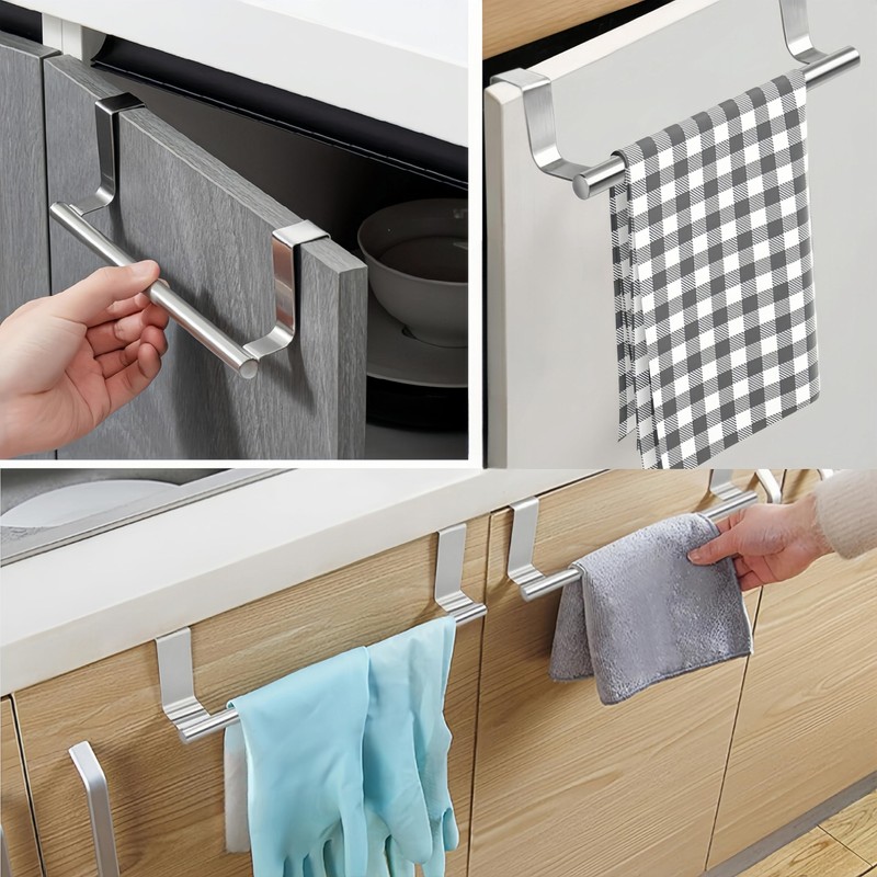2 Pieces Door Hanging Towel Rack, Tea Towel Holder with