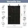 HSOFTIFY 100% Linen Hanging Storage Bag with 20 Pockets, Wall
