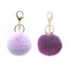 COZENTA Charm, Fluffy, Pom Pom Keychain, Cute, Set of 2,