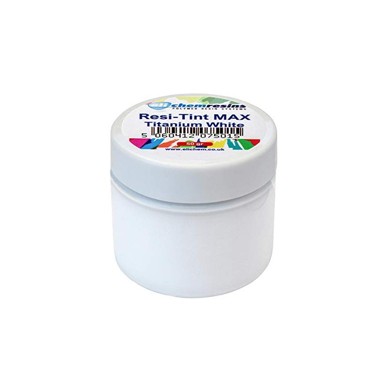 resi-TINT MAX, 50 g, (Titanium White) Titanium White, Colour Paste,