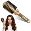 Round Brush,Hair Brush with Boar Bristles,Nano Thermal Ceramic & Ionic