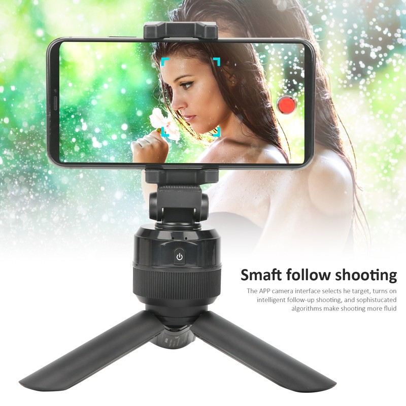 Smart Tripod Head 360° Rotation Automatic Face Recognition for Vlog