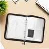 SEWACC Notebook Binder with Glitter Edge Zipper Protective Photo Album