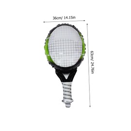 SUPVOX 10pcs Tennis Ball Foil Balloons Sporty Decorations for Birthday Parties Celebrations Events Lightweight Tennis Themed Party Supplies for Men Women