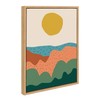 Kate and Laurel Sylvie Dancing Hills Framed Canvas Wall Art