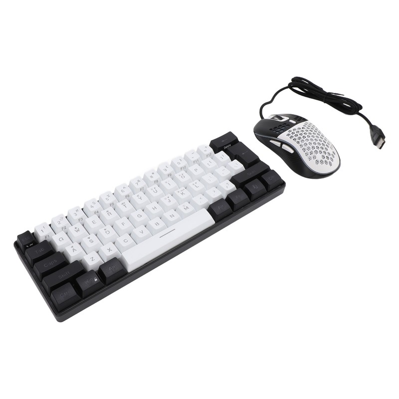 61 Key RGB Illuminated Keyboard with Mouse Multi Color LED