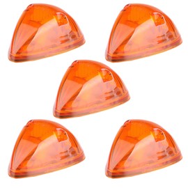 cciyu 5x Amber Roof Cab Marker Lights Covers Fit For Dodge Ram 2500 1994-1998 For Dodge Ram 3500 1994-1998 T10 LED Bulbs Top Clearance Running Light Pickup Trucks Top Roof Cab Light