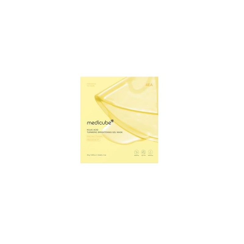 MEDICUBE - KOJIC ACID TURMERIC BRIGHTENING GEL MASK