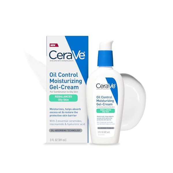 CeraVe CeraVe Oil Control Moisturizing Gel-Cream, Face Moisturizer for Oily