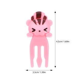 TOYANDONA 8Pcs Animal Food Picks, Mini Bento Food Picks Cute Cartoon Animal Fruit Picks for Kids Lunch Box Party Supplies