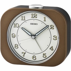 Seiko Kyoda Alarm Clock, Metallic Brown