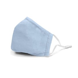 Adult Youth Kids Sizes Cotton Face Masks / Coverings With Built in Nose Bridge Wire and Filter Pocket - Reusable / Washable - Adjustable Ear Loops 1 or Mixed Assorted Pack (Youth (Ages 3 - 10), Light Blue)