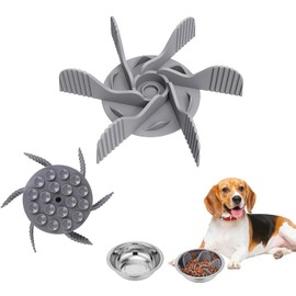 Plato para Perro Alimentación Lenta, Cuencos para Perros de Alimentación Lenta, Comedero Lento de Silicona para Perros en Espiral con 36 Ventosas