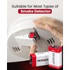 PKNOVA 9V Batteries Carbon 9 Volt Battery for Smoke Detector