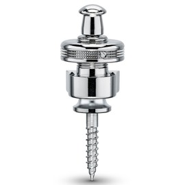 Schaller S Locks Guitar Strap Locks and Buttons (Pair) Chrome