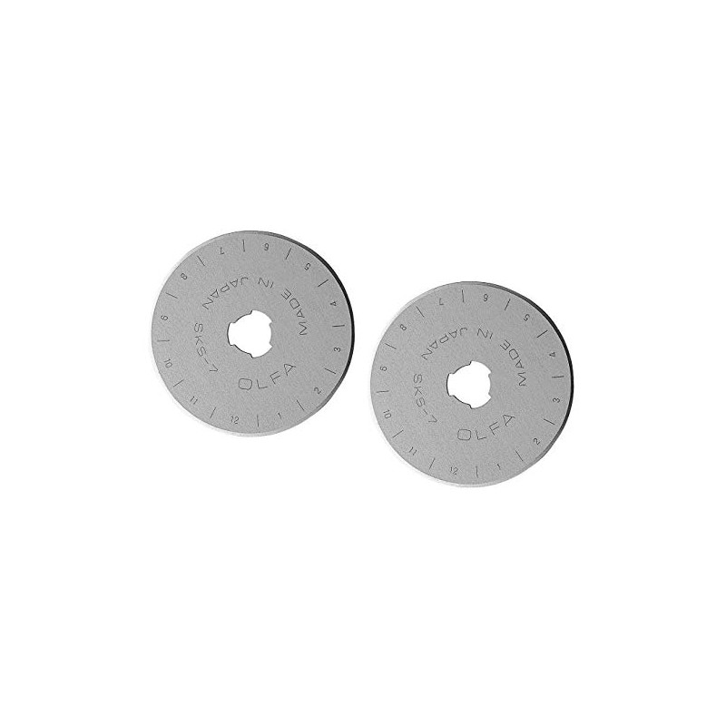 2 X OLFA 45mm Rotary Cutter Replacement Blade (1pk)