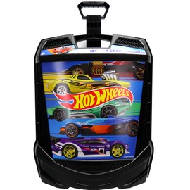 Hot Wheels 100-Car Storage Case – Large Capacity Organizer for 1:64 Die-Cast Vehicles with Handle and Latch, Durable Portable Carrying Case for Kids, Travel, and Toy Car Collectors