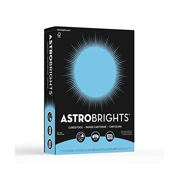 Astrobrights® Color Card Stock, 8 1/2" x 11", FSC® Certified,